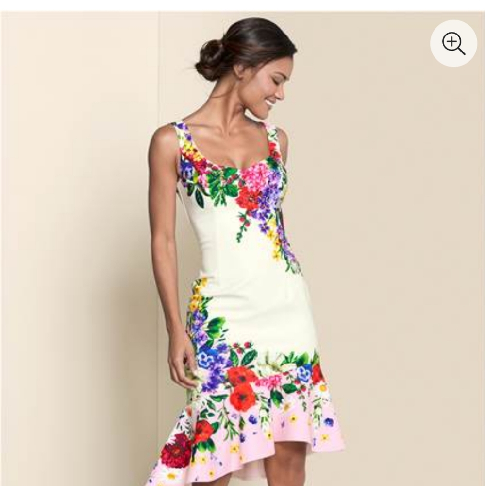 Venus Ruffle Trim Dress